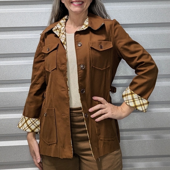 vintage WHITE STAG safari JACKET chore coat S - Picture 5 of 11